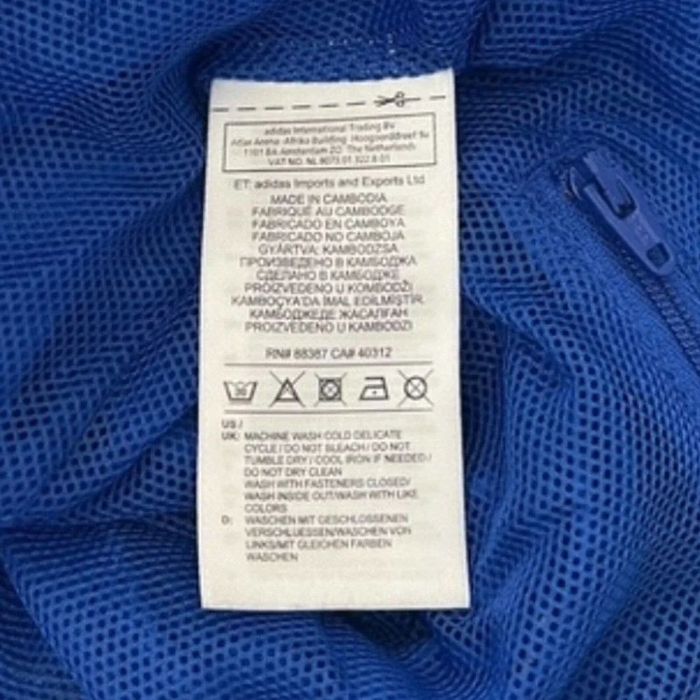 Adidas Jacket Mens Small Track Royal Blue‎ Sporting Omaha FC Soccer Streetwear